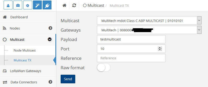 ResIOT - LoRaWan Multicast